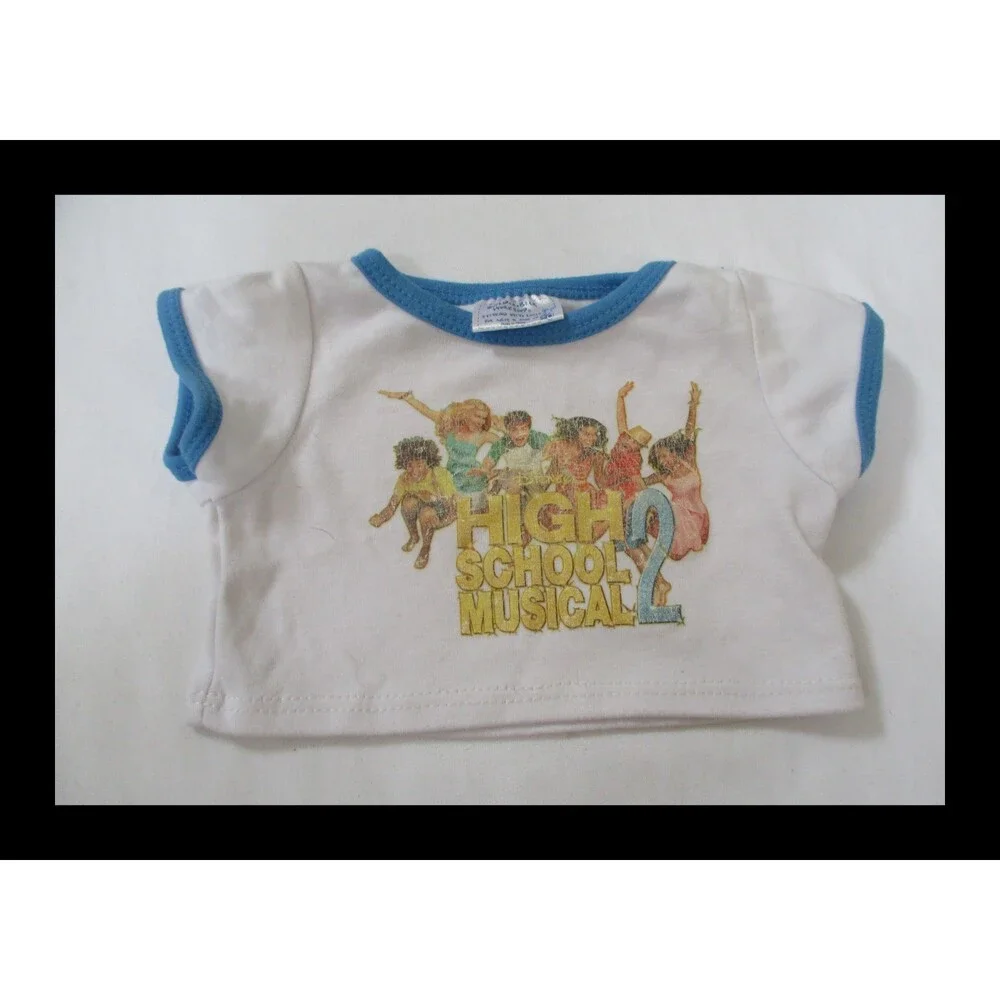 Build A Bear Workshop High School Musical Tee Top Blue Trim